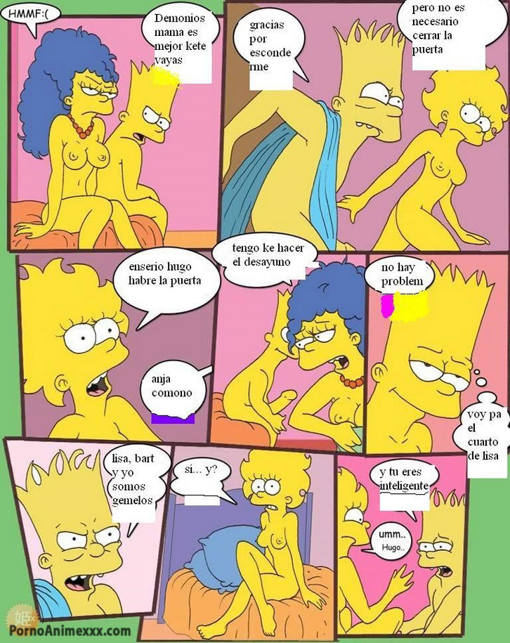 Bart penetra y se folla a su madre Marge[[[